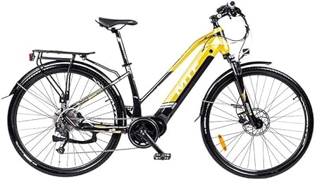 MTF Road 6.3 W 19 Frame 19 in. Women Trekking Road Mountain E-Bike Yellow & Black