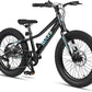 Glerc Mars Kids Mountain Bike, 20 Inch Fat Tire Bike for Teen Ages 6-12 Year Old, Bicycle with 2.8-Inch Wide Tires and 6 Speed Drivetrain, Black