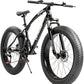 Outroad Fat Tire Mountain Bike 26", 21 Speed, High Carbon Steel | Double Disc Brake | Front Suspension | Anti-Slip Bikes
