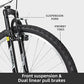 WEIZE Mountain Bike, 26/27.5 inch Outdoor Cycling Bike,18-Speed/High-Carbon Steel/Dual Full Suspension, Adjustable Ergonomic Seat for Men Women Adult, MTB Bicycle with Suspension Fork,Sleek Colors