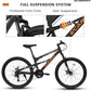 Ecarpat Mountain Bike, 24/26/27.5 Inch, Dual/Front Suspension | Mens | with 21 Speeds | High-Carbon Steel Frame | Disc/V Brakes | Adult Sport Bicycle | for Trail Snow Commuter City Road