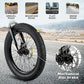 Glerc Mars Kids Mountain Bike, 20 Inch Fat Tire Bike for Teen Ages 6-12 Year Old, Bicycle with 2.8-Inch Wide Tires and 6 Speed Drivetrain, Black