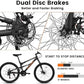 Ecarpat Mountain Bike, 24/26/27.5 Inch, Dual/Front Suspension | Mens | with 21 Speeds | High-Carbon Steel Frame | Disc/V Brakes | Adult Sport Bicycle | for Trail Snow Commuter City Road